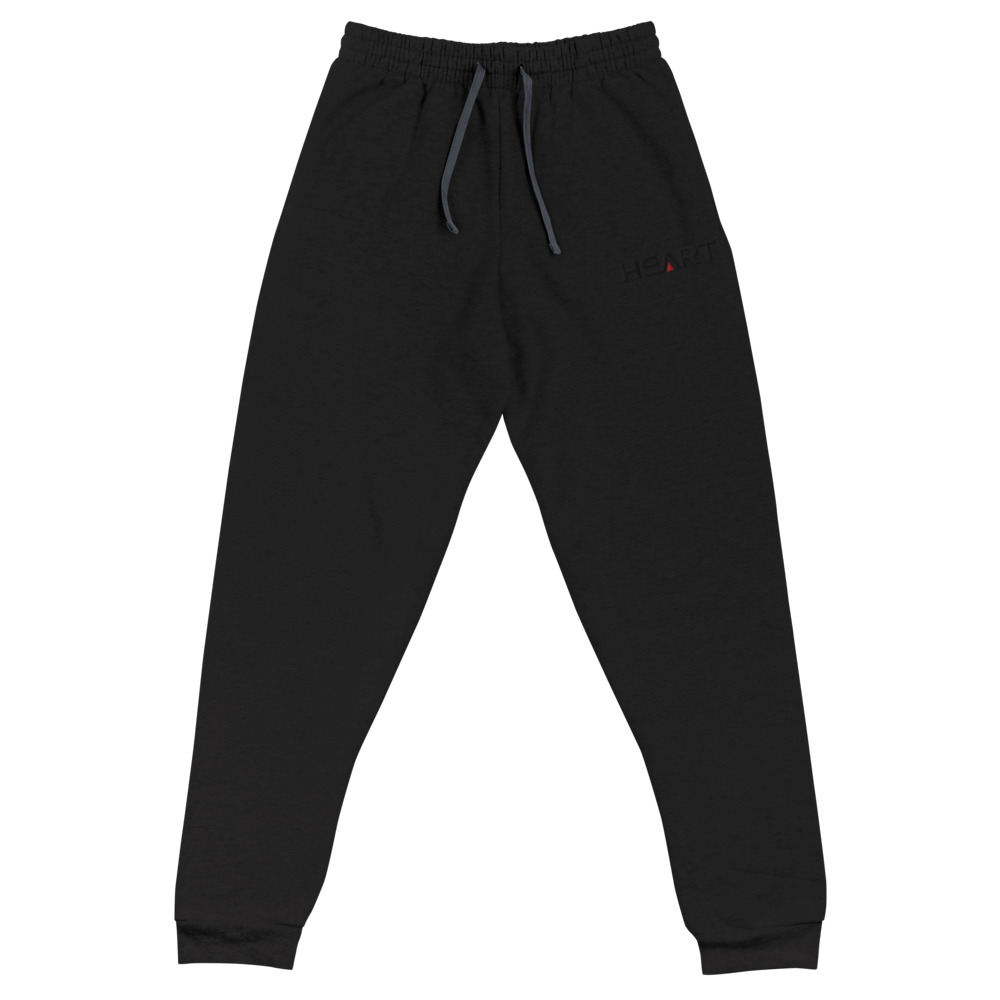 HEART Blackout Embroidered Joggers – HEART FITNESS USA